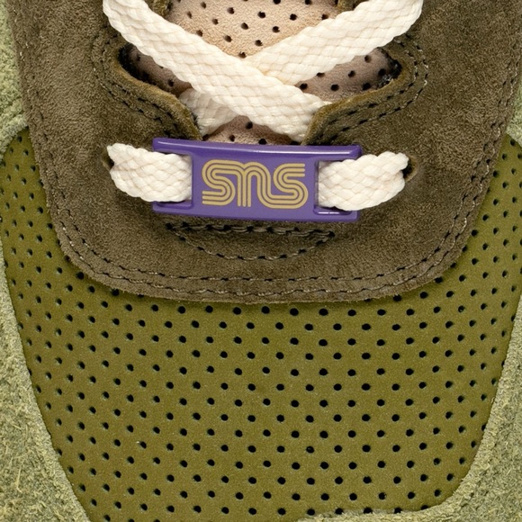SNS X New Balance 574 Nature Retro Running Shoe / Sneaker - Green / Purple - Picture 12 of 16